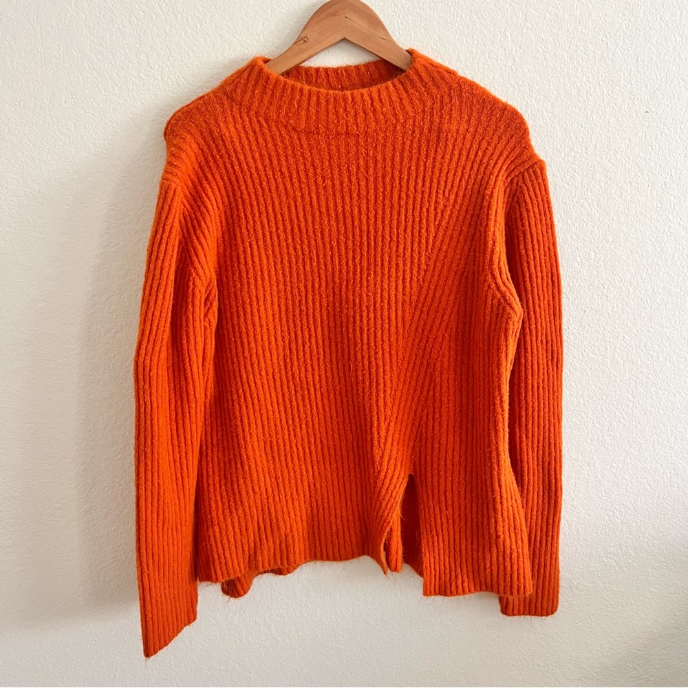 Yarn & Sea Orange Mockneck Sweater Sz XL